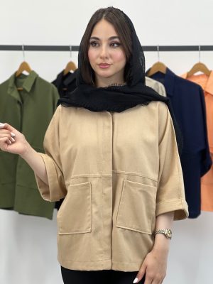 مانتو باکسی دوجیب