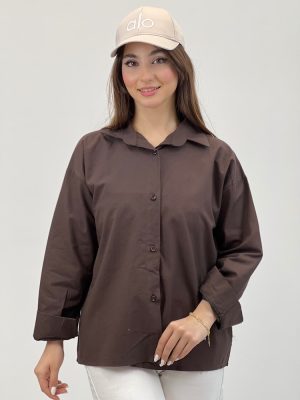 مانتو لنین نخی پشت دکمه