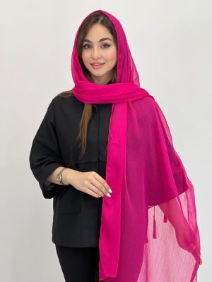 شال حریر منگوله دار