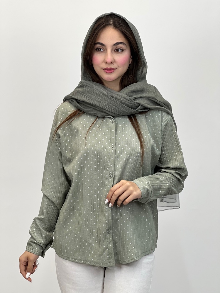 شومیز اکلیلی جلو دکمه