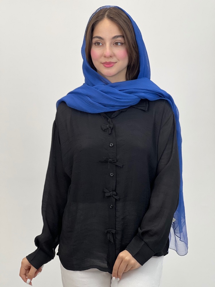 مانتو حریر مشکی