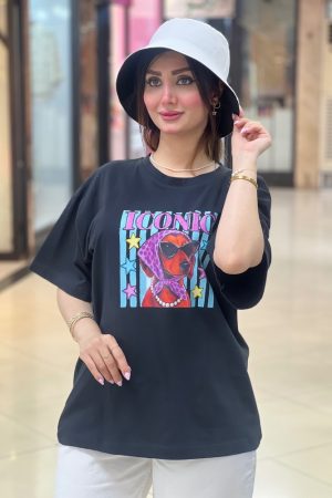 تیشرت باکسی مشکی